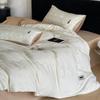 Luxurious Jacquard Sateen 60S Cotton 4-Piece Bedding Set: Pure Cotton Sheets and Duvet Cover