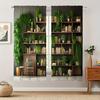 Bookshelf Potted Plants - Printed Curtains, Home Decoration, Room Decoration