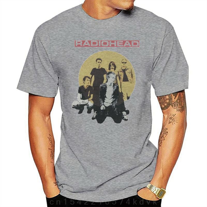 Summer Cotton T Shirt Radiohead Tshirt Unisex Unisex Fashion Short Sleeve TShirt Kids Hip Hop Tops Tees Rock Band Tshirt Music