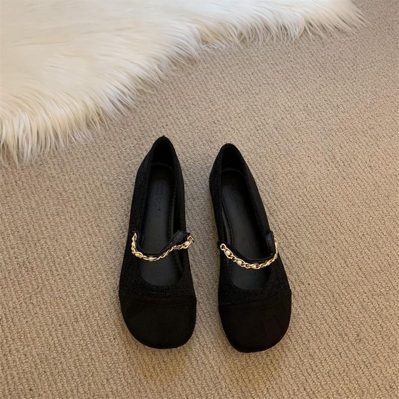 

Flat-soled single shoes women s spring and autumn Doudou shoes spring 2025 new versatile fairy style French gentle Mary Jane single shoes 35