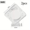 2pc Commemorative Coins Protection Box Acrylic Coin Display Boxes Transparent Box 40mm Bare Coins For Rotating Brackets Storage