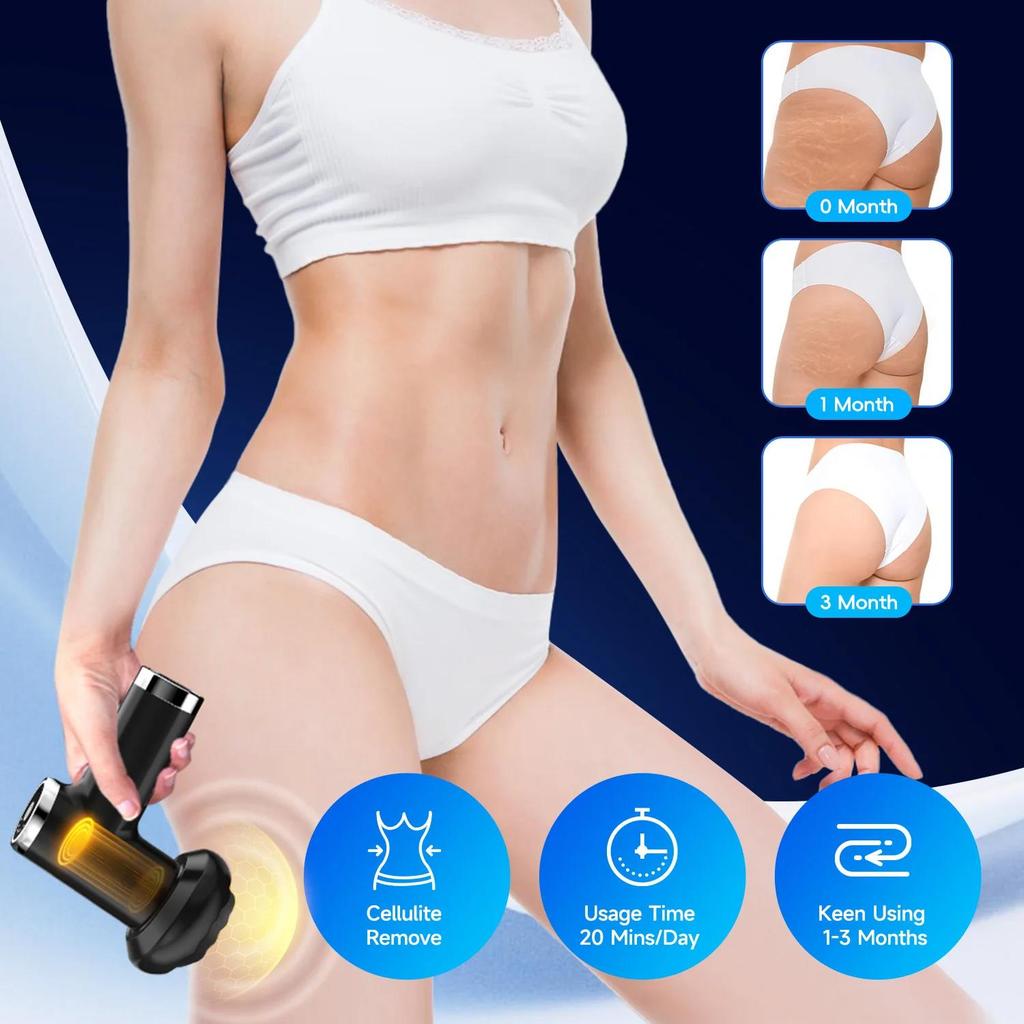 Durable And Safe Vibration Massage Protable Body Shaping Deep Muscle Relaxation Fitness Slimming Health Anti Cellulite Fat Fascia Gun Equipment
