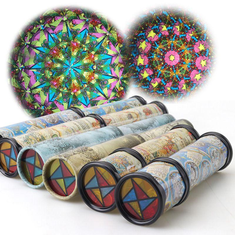 Kaleidoscope Changeable Large Rotating Head Nostalgic Kindergarten Children's Educational Toys Boys and Girls Small Gifts
