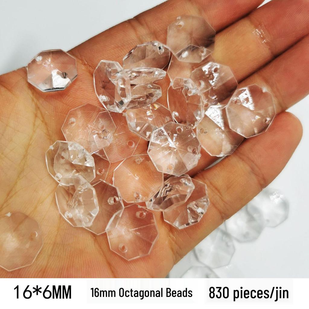 DIY Acrylic Beaded Jewelry Accessories: Transparent Cone Pendant for Door, Window, or Bead Curtains