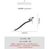 New Chinese Style Elegant Lotus Tassel Black Wood Hairpin Retro Hair Stick Back Head Updo Hair Accessory for Horse Face Skirt Daily Wear