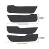 For Mazda CX70 CX80 CX90 CX-70 CX-80 CX-90 2024 2025 Suede Door Anti-kick Sticker Pad Interior Trim Mat Accessories