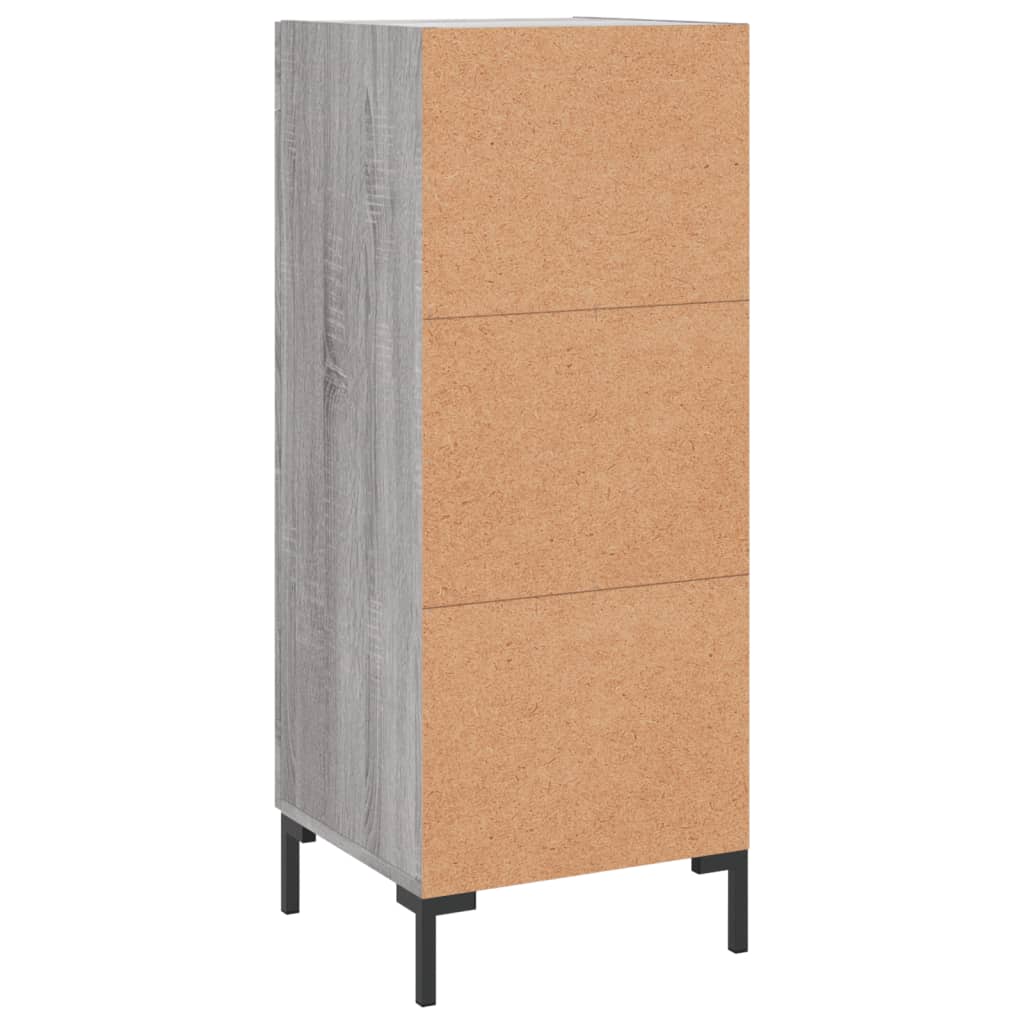 Sideboard Gray Sonoma 34.5 x 34 x 90 cm Engineered Wood