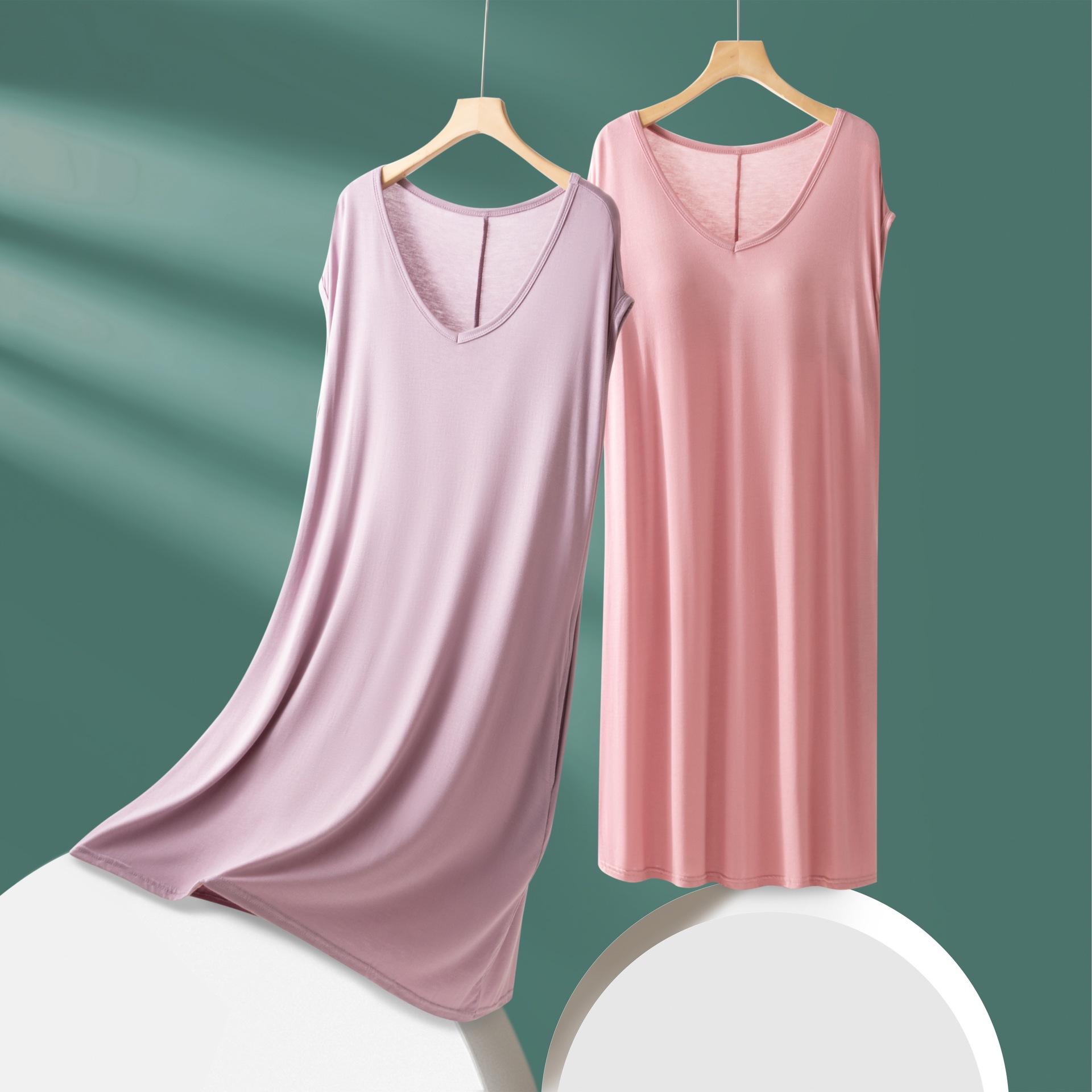 

Spring/Summer Women s Plus Size Sleeveless Long Dress - Solid Color, Round Neck, Versatile for Home or Outer Wear One Size (40-75 kg)
