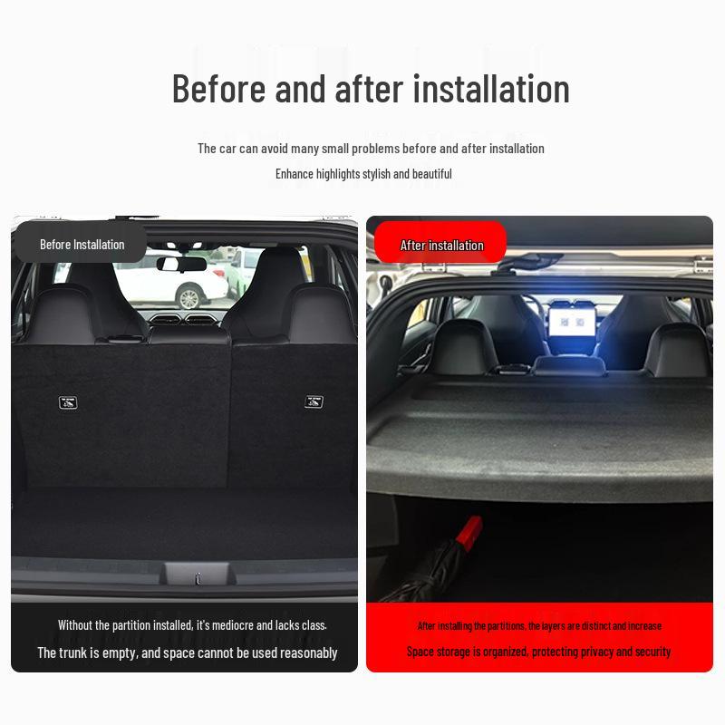 Jieshi 06 Rear Trunk Divider Cover & Car Interior Storage Partition