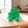 Puppe Ornament Mehrgelenkig Bewegliches Design Kleeblattförmig Positionierbare Puppenfigur Glücksbringer Schreibtischdekoration