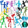 3D-Druck Skelettmann Mehrgelenkig Beweglich Verformbar Schaufensterpuppe DIY Montage Kreatives Ornament Actionfiguren Mit Zubehör