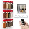 1/2/4 Layers Spice Rack Organizer Wall Cabinet Door Hanging Spice Jars Clip Hooks Set Storage Holder Gripper Kitchen Accessories