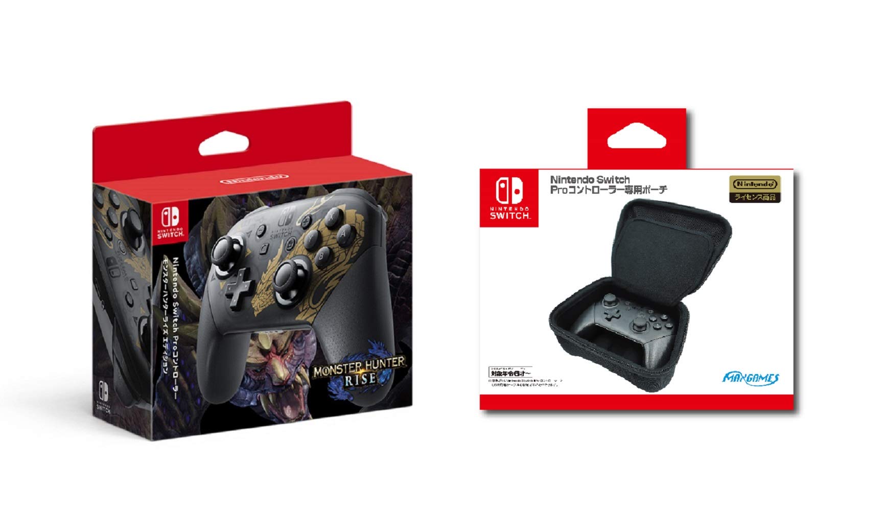

Контролер Nintendo Switch Pro Monster Hunter Rise Edition Ліцензована сумка для контролера Nintendo Switch Pro для контролера Pro & [продукт Nintendo]