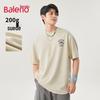 Baleno Men's Suede Feel Retro Loose Fit T-Shirt