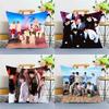 1 Stück KPOP S-Stray K-Kids Kissenbezug Quadrat Schlafzimmer Sofa Freizeit Komfort Kissen Auto Heimdekoration Kissenbezug 40x40