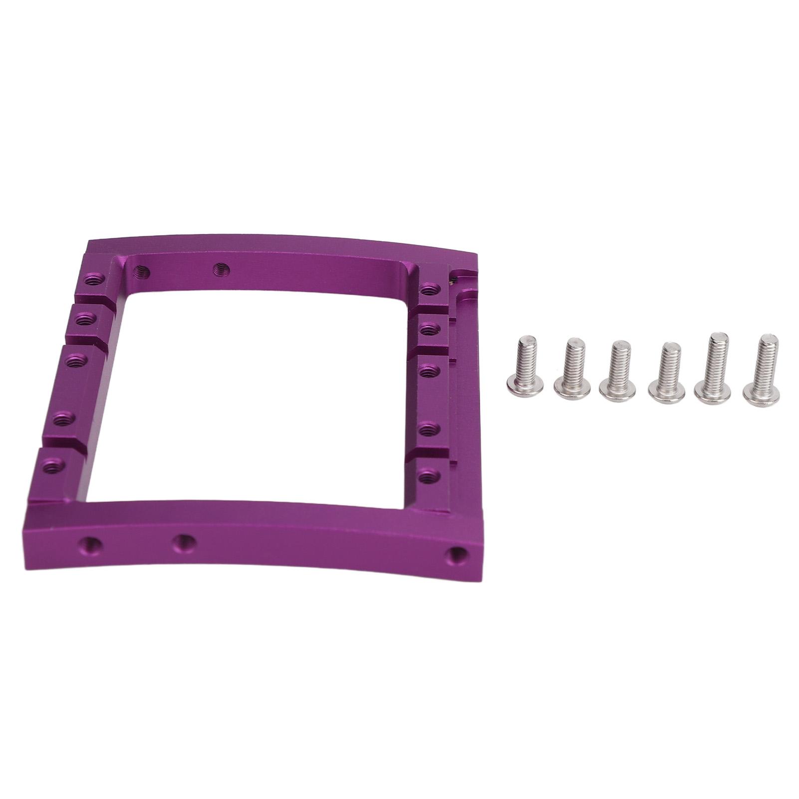 

RC Crawler Servo Mounting Bracket Aluminum Alloy Stable Structure Stylish Look Bumper Mount for 1/10 Purple