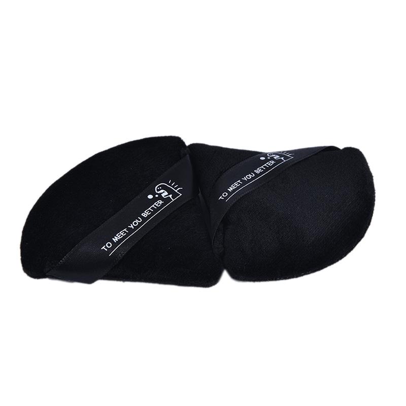 2Pcs Portable Soft Triangle Velvet Cosmetic Puffs Mini Makeup Sponge Makeup Tool