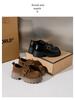 2025 Spring Women's Thick-Soled Suede Retro Loafers - Slip-on British Style