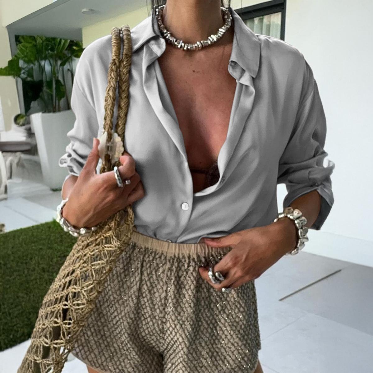 

Элегантная блузка для костюма для женщин 2025 Осень и Зима S