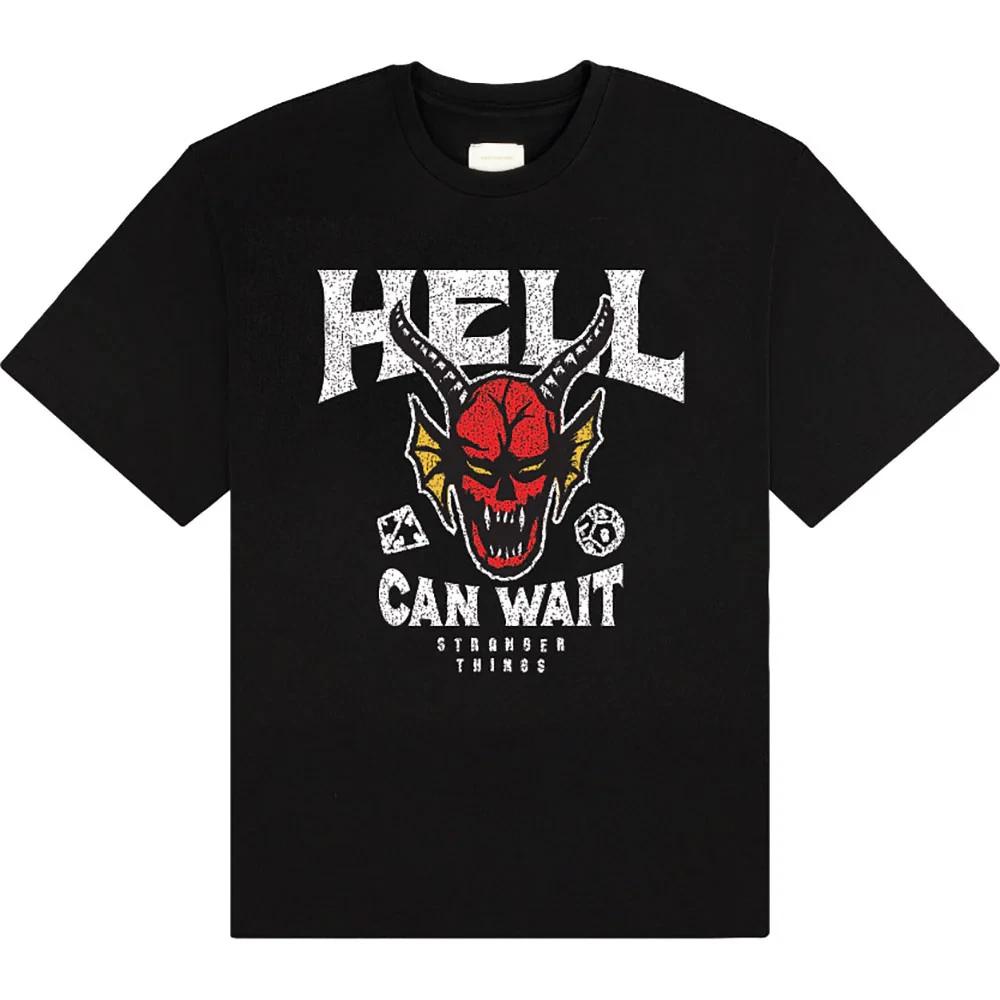 Stranger Things T-Shirt: Hell Can Wait (Black) OFFICIAL NEW 3XL