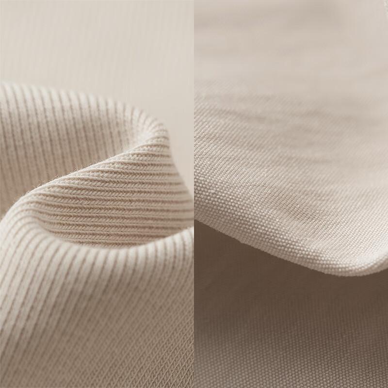 Chuyu Color-block Faux Two-Piece U-Neck Short-Sleeve A-Line Midi Dress