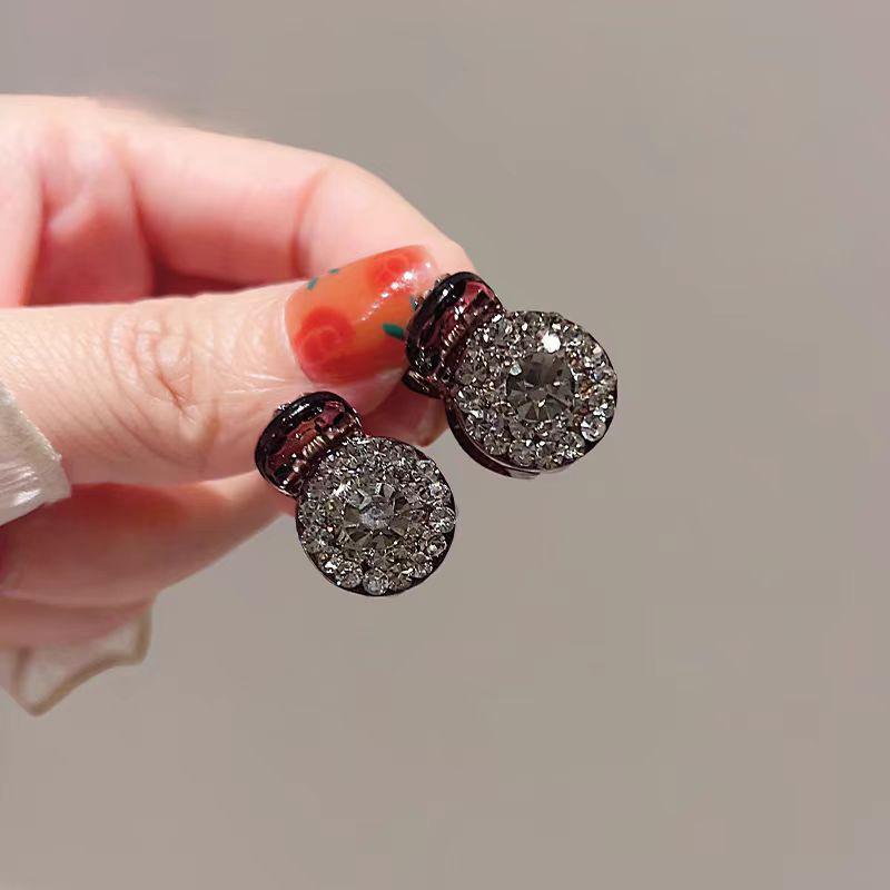Mini Round  Hair Claw Retro Zircon Women Girls Claw Clip Small Hairpins Hair Crabs Girls Hair Accessories