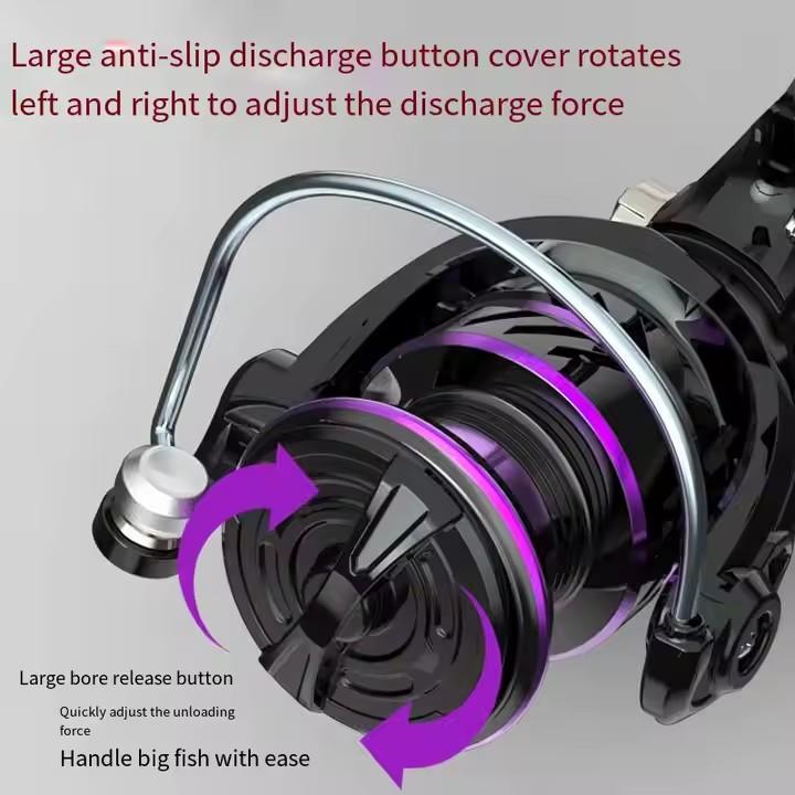 Saltwater Spinning Long Cast Fishing Reel with Anti-Corrosion Metal Body Stream/Lake Use Bulk Supply Option for Retailers