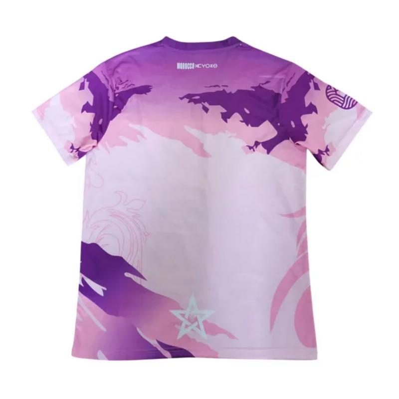 Camiseta de Fútbol de Marruecos Impresa en 3D para Hombre y Mujer de Secado Rápido Transpirable Camiseta Casual Camisetas Gráficas