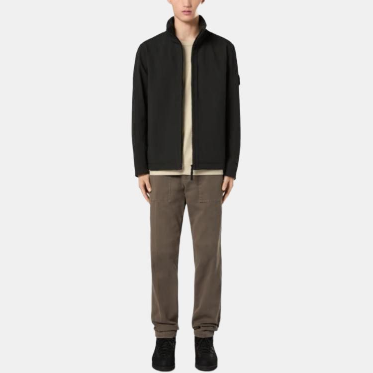 Stone Island Light Jacket Black Men Outerwear 8115Q0222-V0029