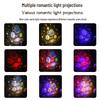 Adorable Starry Sky Night Light Projector for Kids - Seven-Color Rechargeable Atmosphere Lamp