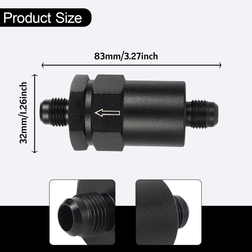 AN6 Billet Inline Filter 30 Micron Spring Bronze Insert Element Repair