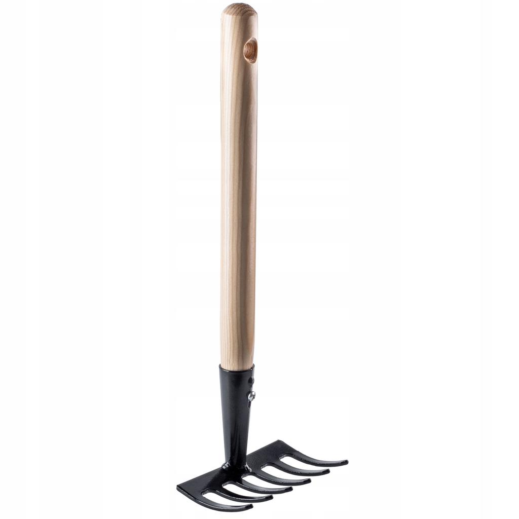 KADAX Metal Garden Rake 6-Tine Handle