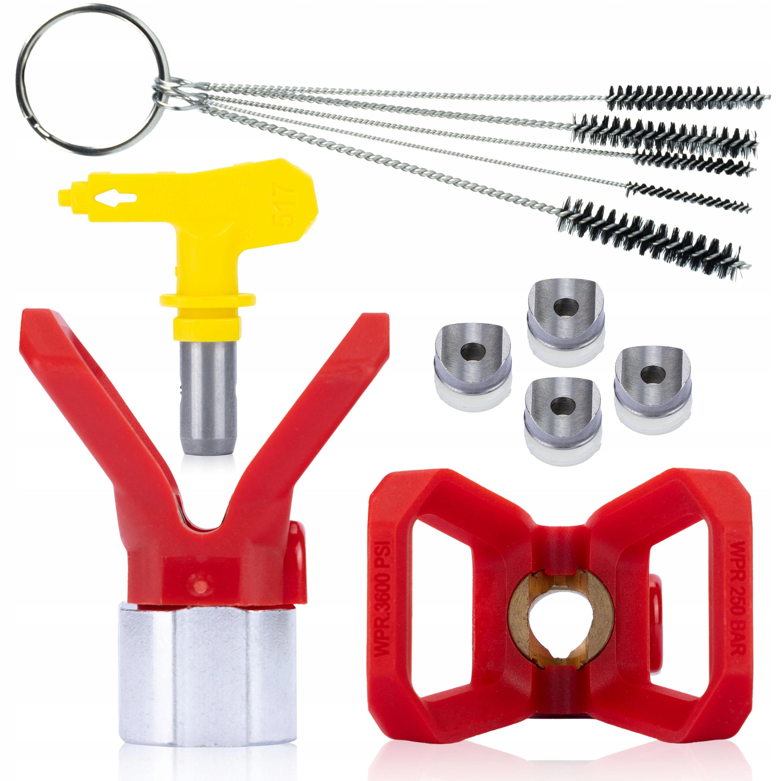 

Rosfix Zestaw Malarski – Dysza 517 + 3x Gniazdo/Uszczelka + Osłona Dyszy + 5x Wyciory do Czyszczenia | Kompatybilność z Agregatami | Wysoka Jakość