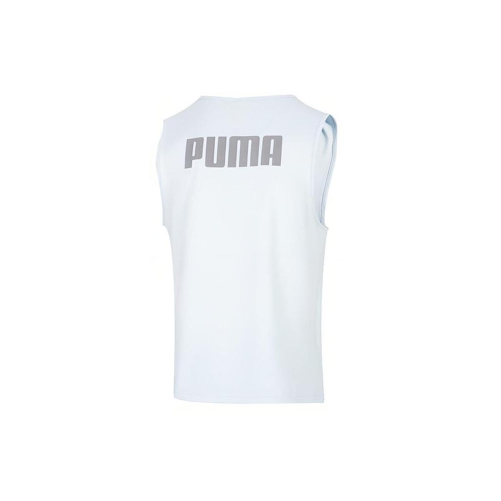 Puma Sleeveless Tank With Uv Protection And Logo Men Tops Light-Blue 671929-20