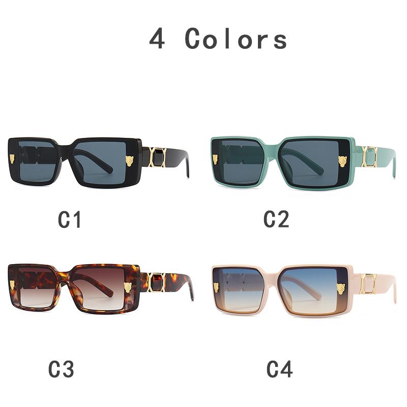 New Fashion Brand Luxury Designer Sunglasses Women Men Leopard Vintage Trendy Elegant Shades Glasses Travel Cute Top Sunglasses