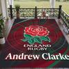 Custom Text Printed Rug England Rugby Non Slip Floor Carpet For Home Room Decor