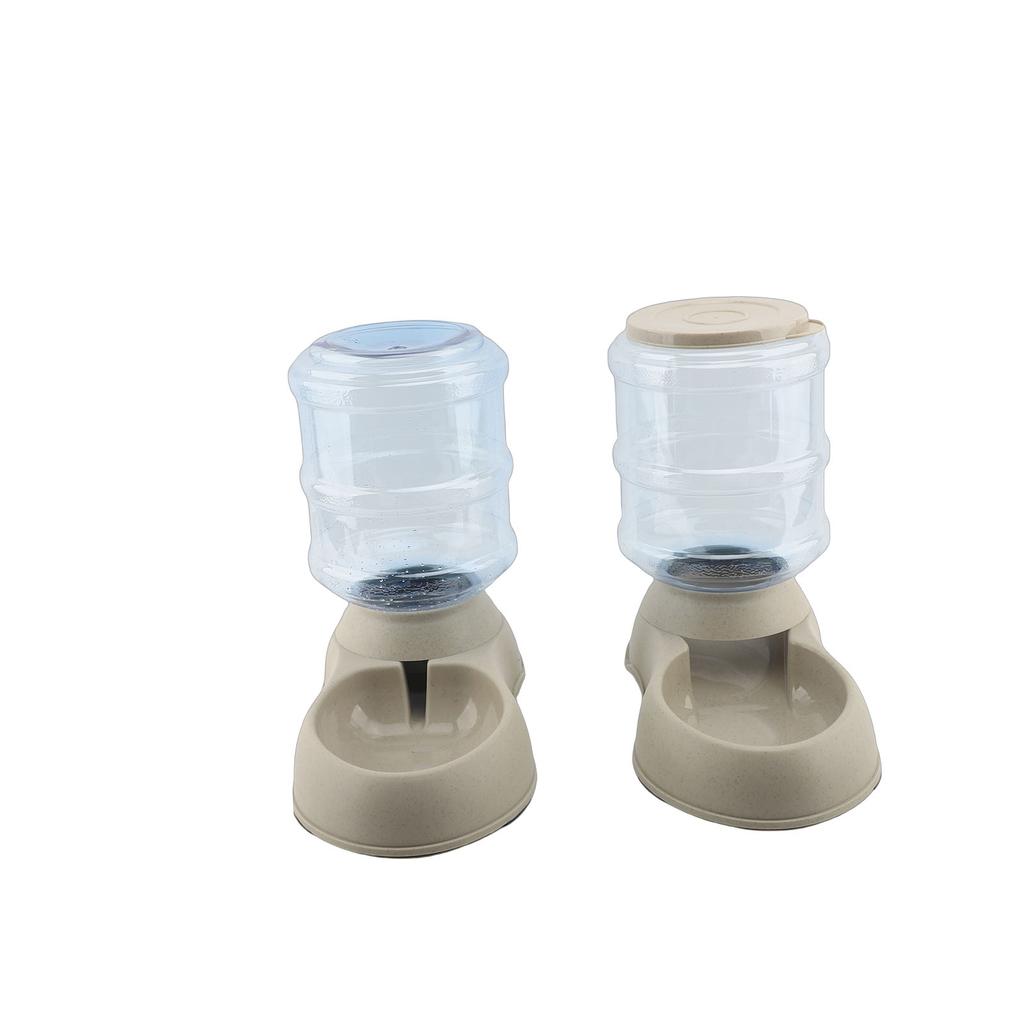 Automatic Drinking and Feeding Set 3.75L Large Capacity Non Slip Base Dog Cat Water Dispenser Feeder Set