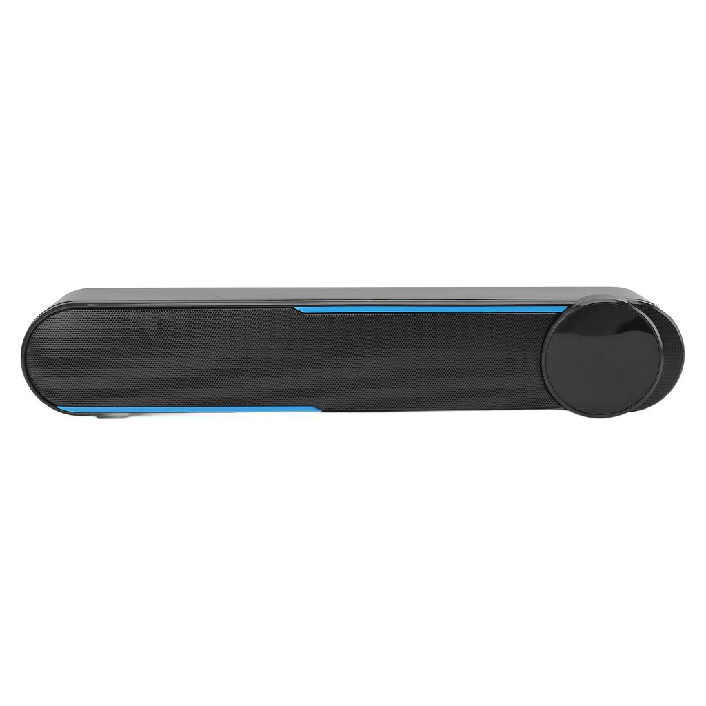 Kabelgebundener Soundbar-Lautsprecher Touch-Steuerung HiFi Surround-Sound Magnetische Abschirmung USB 2.0 Kabelgebundene Desktop-Soundbar mit LED-Leuchten