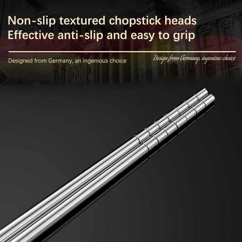 Stainless Steel Chopsticks Long Chopsticks Cook Noodles Deep Fried Hot Pot Chinese Chopsticks Reusable Metal Chopstick Tableware