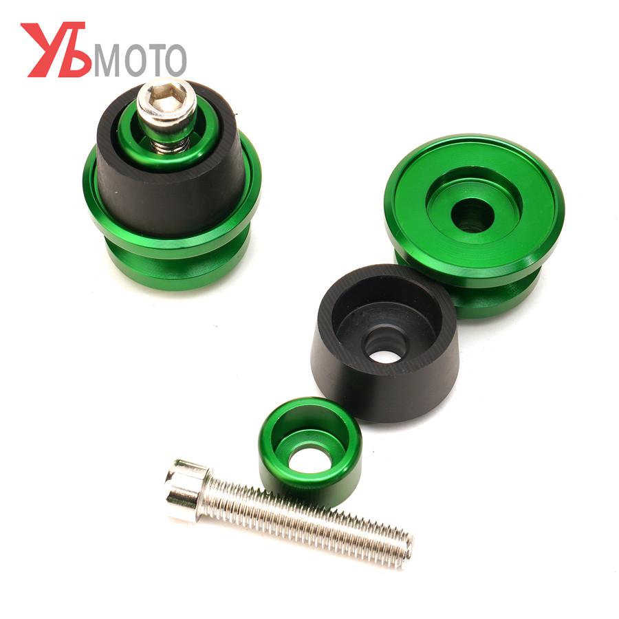For Kawasaki Z900 Z650 Z1000 Z1000R Editon   Z800 8MM Motorcycle Swingarm Slider Spools CNC Aluminum