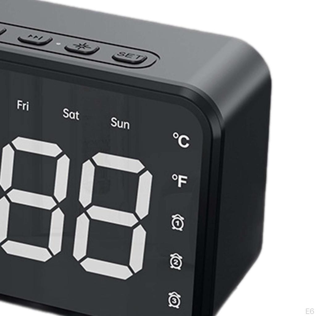 Speaker Table Clock with Sound Quality And Voice Control