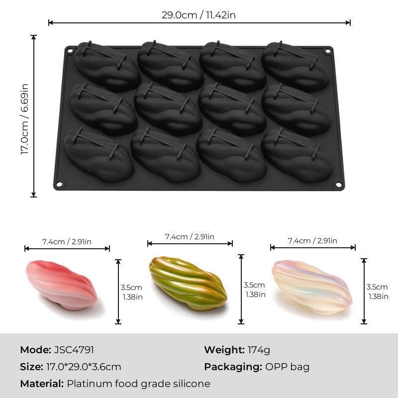 Nonstick Food Grade Silicone Mousse Molds Reusable For Home Baking Dessert Chocolate