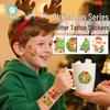 Ruikalong Christmas Cartoon Temporary Tattoo Stickers for Face and Arms
