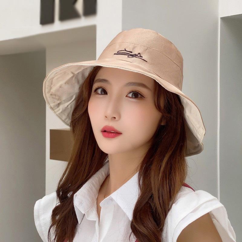 

Women s Reversible Sun Hat - 2024 Summer Collection, Large Brim for Sun Protection, Fashionable Travel Bucket Hat. Adjustable чорний