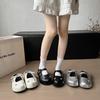 Fashion Spring 2025 Fashionable Simple Diamond Flower Head Cover Semi Slip-On Flat Bottom Round Toe  Women's Casual Shoes