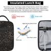 Schwarzer Leopard Tierhaut Isolierte Lunchtasche für Kinder Schul-Kühltasche Thermische Lebensmittelbox Tragbare Lunchboxen Behälter