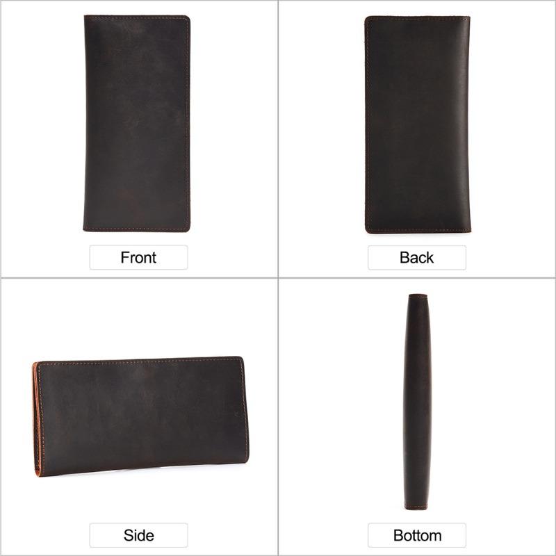 JOGUJOS Drive DNU New Crazy Horse Leather Wallet Multi-card Position Leather Men's Wallet Simple Wallet