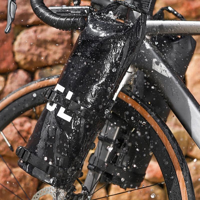 Road Bike Front Fork Bag with Front Bike Rack Waterproofs 5L Bike Panniers Bag for Bike Pack Cycling Tours Enduring