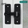 Barn Door Lock Simple Installation Anti-Theft Heavy Duty Bar Gate Latches Safety Slide Door Lock for Bathroom Garden