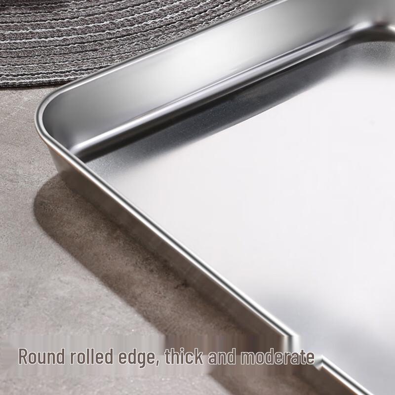 ZISIZ 304 Edelstahl Quadratisches Mehrzwecktablett